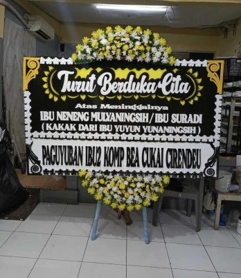 Papan Bunga di Tpu Menteng Pulo